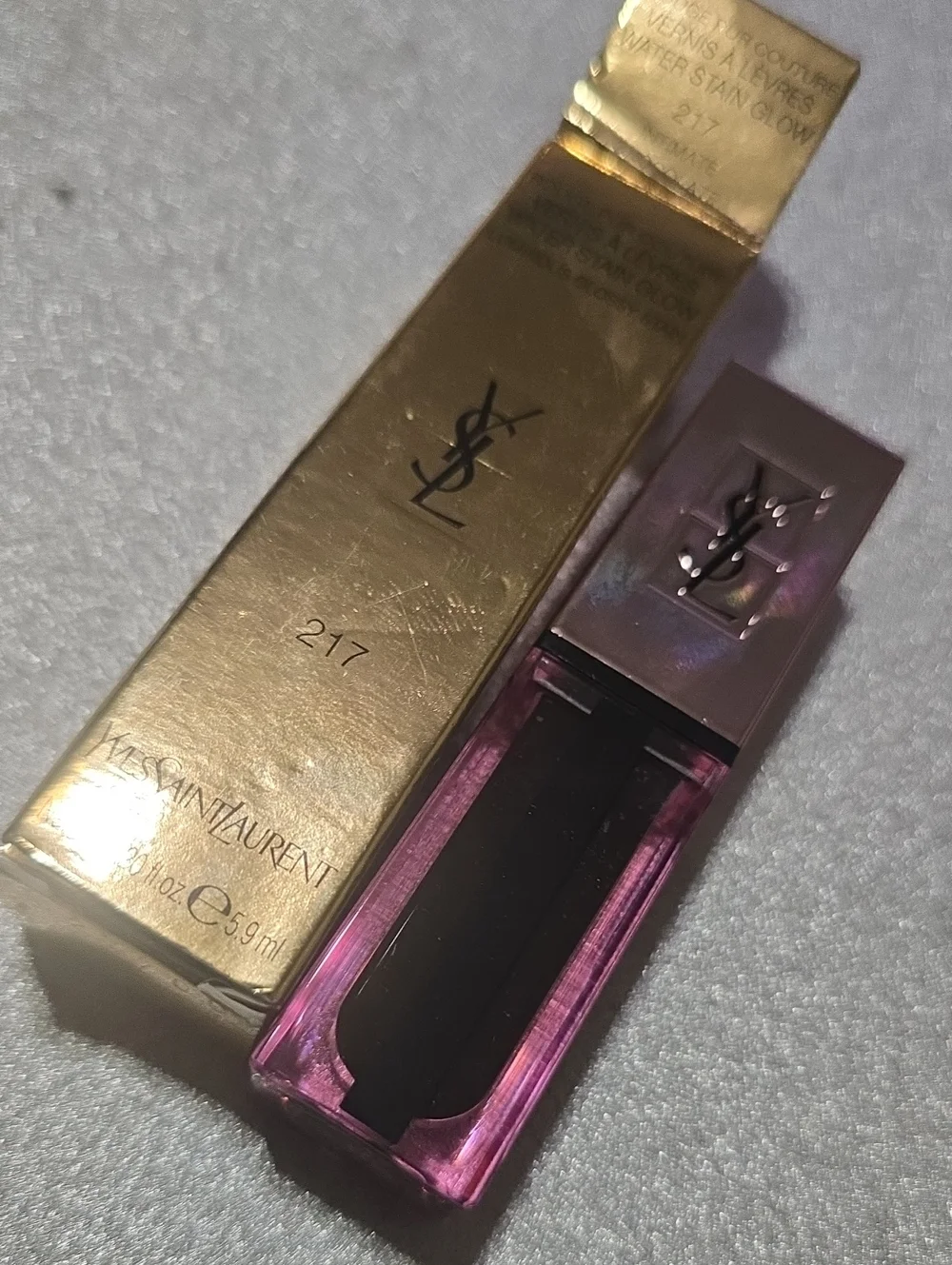 🧚‍♀️N°217  YSL RARE Water Stain Glow Luminous Glossy Stain NWT